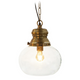 Pendant Light 245mm Brass Clear Glass E27 40W Pendant Light 245mm Brass Clear Glass E27 40W